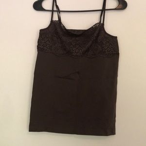 Banana Republic Brown lace trim Cami- size large
